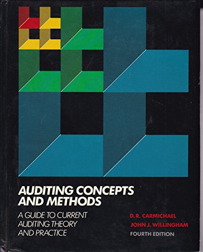 9780070706101: Auditing Concepts and Methods: A Guide to Current Auditing Theory and Practice