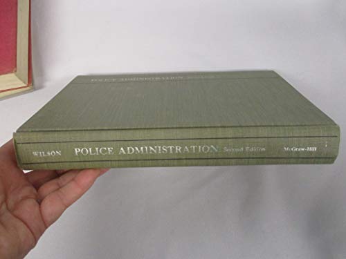 Imagen de archivo de Police Administration a la venta por A Squared Books (Don Dewhirst)