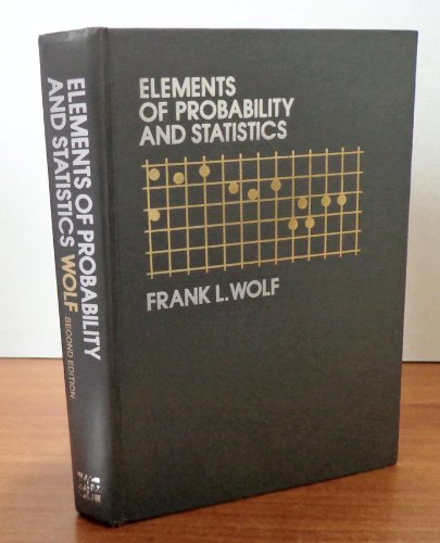 Beispielbild fr Elements of Probability and Statistics zum Verkauf von Better World Books