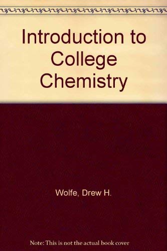 Stock image for Introduction to College Chemistry for sale by ThriftBooks-Dallas
