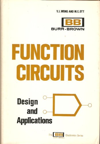 Beispielbild fr Function Circuits : Design and Applications zum Verkauf von Better World Books