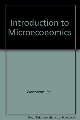 9780070715837: An Introduction to Microeconomics