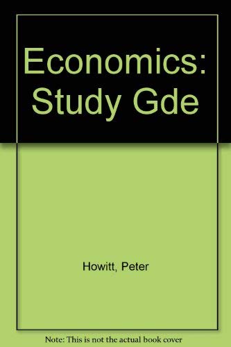 Economics: Study Gde (9780070715967) by Peter Howitt; Paul Wonnacott; Ronald J. Wonnacott