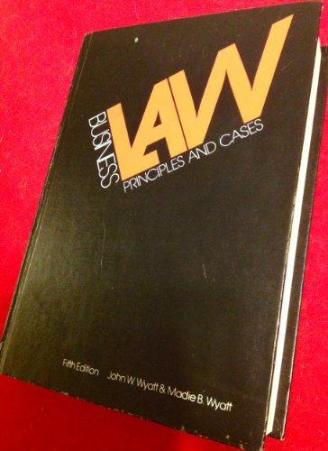 Beispielbild fr Business law: principles and cases zum Verkauf von SecondSale