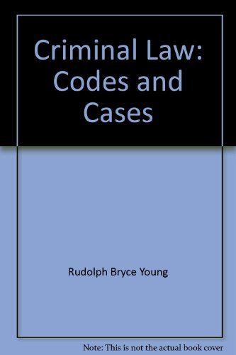 9780070723405: Criminal Law: Codes and Cases