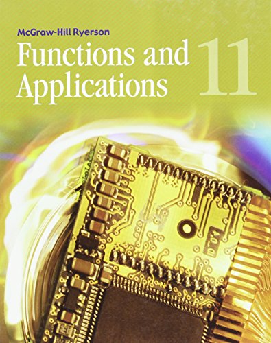 Stock image for Functions and Applications 11 Student Edition for sale by Blue Vase Books