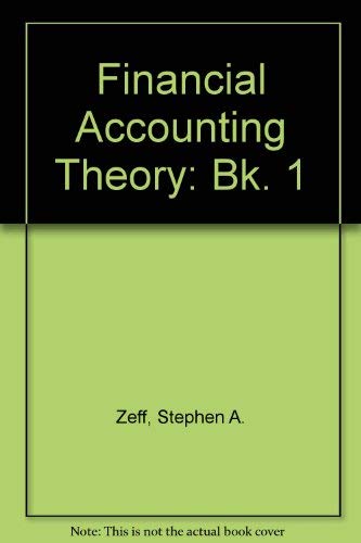 Beispielbild fr Financial Accounting Theory zum Verkauf von Wonder Book