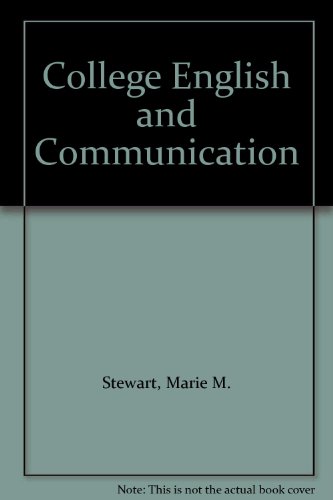 Imagen de archivo de College English and Communication a la venta por Better World Books