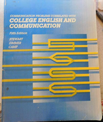 Stock image for Communication Problems Correlated With College English and Communication for sale by BooksRun