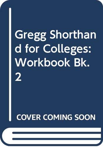 Beispielbild fr Gregg Shorthand College Book (Bk. 2) zum Verkauf von ThriftBooks-Atlanta