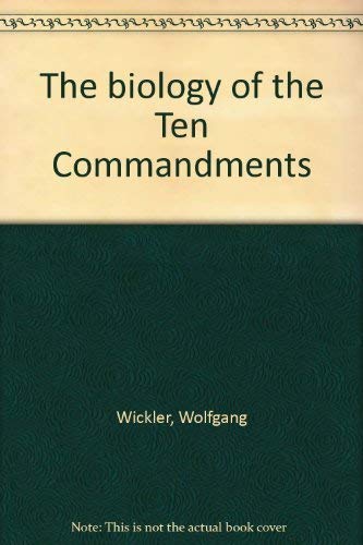 Beispielbild fr The Biology of the Ten Commandments zum Verkauf von BookDepart