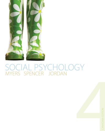 Stock image for Social Psychology, Fourth CDN Edition for sale by ThriftBooks-Dallas