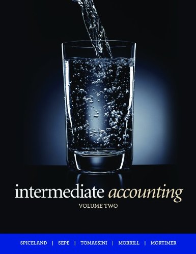Intermediate Accounting, Volume 2, Second CDN Edition (9780070812130) by J. David Spiceland