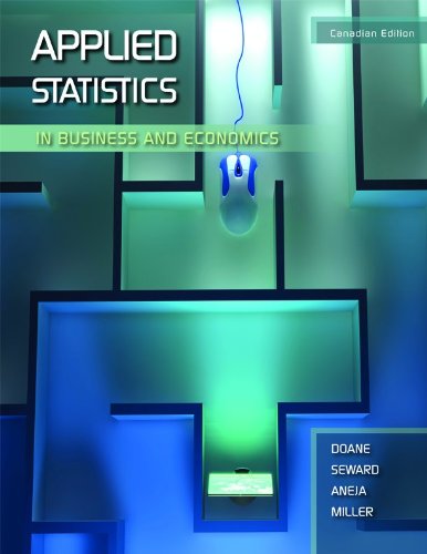 9780070813793: Applied Statistics in Business and Economics, Canadian Edition