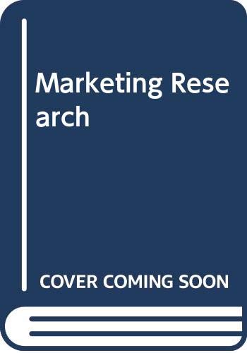 Imagen de archivo de Marketing Research: Analysis and Measurement a la venta por AwesomeBooks