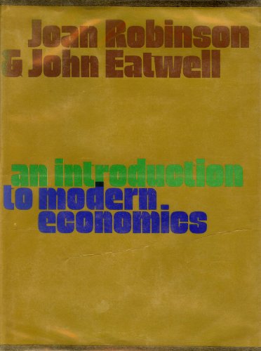 An Introduction to Modern Economics (9780070840249) by Robinson, Joan