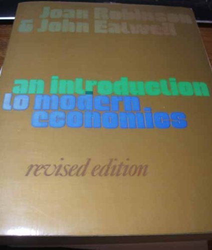 Stock image for An introduction to modern economics for sale by GoldBooks