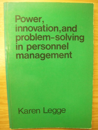 Imagen de archivo de Power Innovation and Problem Solving in Personnel Management a la venta por WorldofBooks