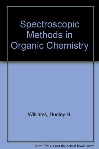 9780070841086: Spectroscopic Methods in Organic Chemistry. Third Edition.