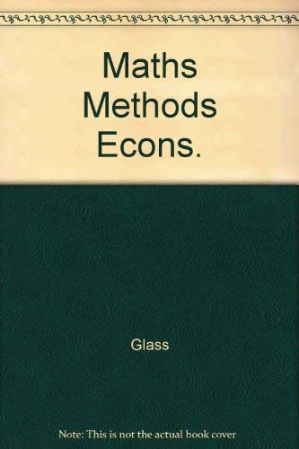 9780070841161: Maths Methods Econs.