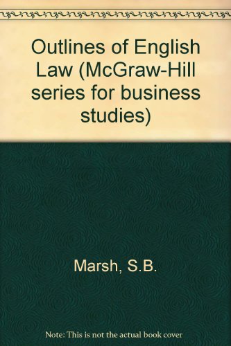 Stock image for Outlines of English Law (McGraw-Hill series for business studies) for sale by Hay-on-Wye Booksellers