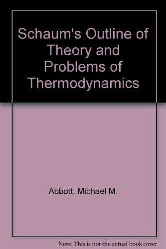 9780070843707: Schaum's Outline of Theory and Problems of Thermodynamics