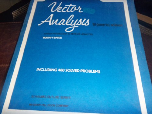 9780070843783 Vector Analysis Schaum S Outline Abebooks Spiegel 9780070843783 Vector Analysis Schaum S Outline Abebooks Spiegel