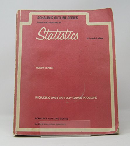 Stock image for Schaum's Outline of Theory and Problems of Statistics for sale by Bahamut Media