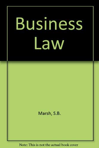 Beispielbild fr Business Law zum Verkauf von Stephen White Books