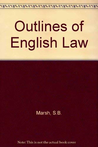 Beispielbild fr Outlines of English Law zum Verkauf von AwesomeBooks