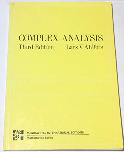 9780070850088: Complex Analysis (Int'l Ed) (TMHE IE OVERRUNS)