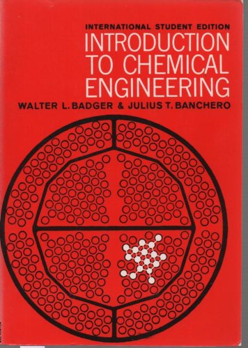 9780070850279: Introduction to Chemical Engineering (Chemical Engineering S.)