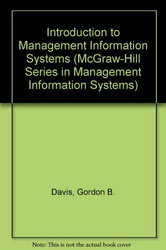 Beispielbild fr Management Information Systems: Conceptual Foundations, Structure, and Development zum Verkauf von Ryde Bookshop Ltd