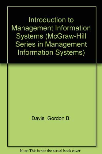 Imagen de archivo de Management Information Systems: Conceptual Foundations, Structure, and Development a la venta por Ryde Bookshop Ltd