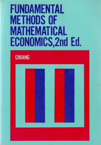 Imagen de archivo de Fundamental Methods of Mathematical Economics a la venta por WorldofBooks