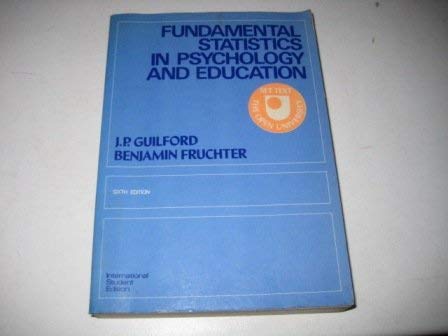 9780070852488: FUNDLS STAT IN PSYCHOLOGY & ED