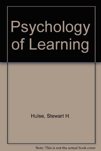 9780070853263: Psychology of Learning