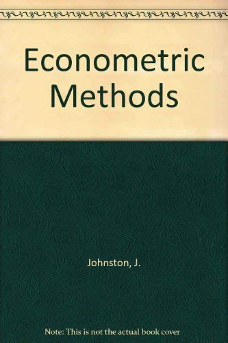 9780070853416: Econometric Methods