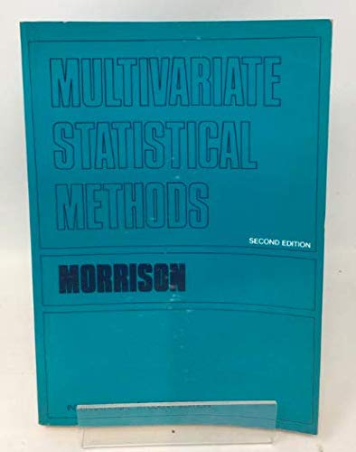 Stock image for Multivariate Statistical Methods (Second Edition, McGraw-Hill Series in Probability and Statistics) for sale by Anybook.com