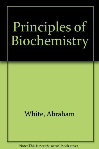 9780070858442: Principles of Biochemistry