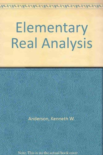 9780070858527: Elementary Real Analysis