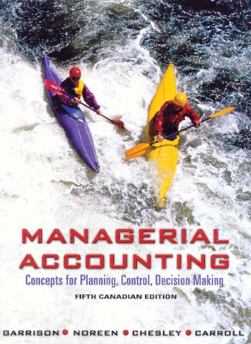 Stock image for Managerial Accounting : Concepts for Planning, Control, Decision Making for sale by Starx Products