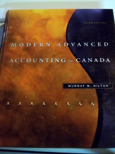 

Modern Advanced Accounting in Canada