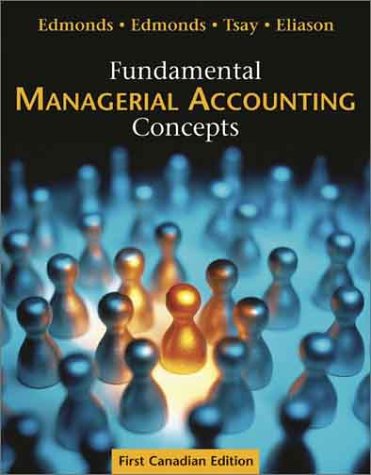 Imagen de archivo de Fundamental Managerial Accounting Concepts a la venta por Better World Books: West