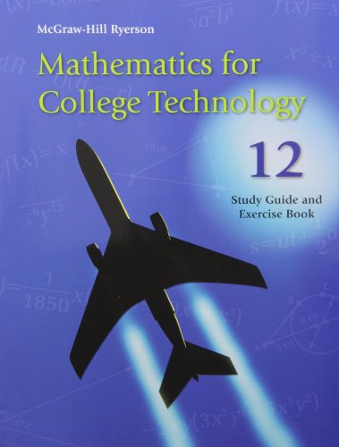 9780070908932: Mathematics for College Technology 12 Study Guide and Exercise Book