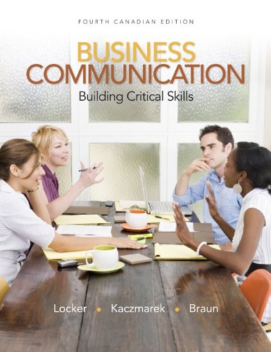 Stock image for Business Communication : Building Critical Skills, Fourth CDN Edition with Connect Access Card for sale by Better World Books: West