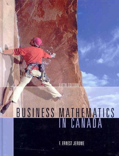 9780070918641: Business Mathematics in Canada