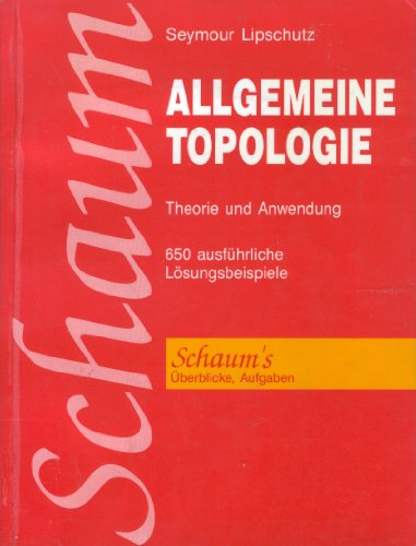 9780070920125: Allgemeine Topologie. Theorie und Anwendung. 650 ausfhrliche Lsungsbeispiele