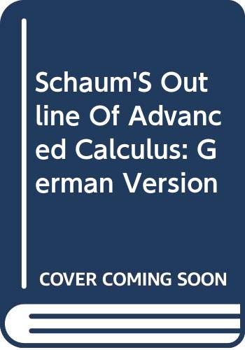 9780070920170: Schaum'S Outline Of Advanced Calculus: German Version