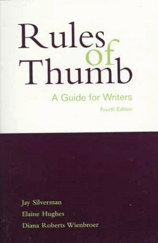 Stock image for Rules of Thumb: A Guide for Writers for sale by BooksRun